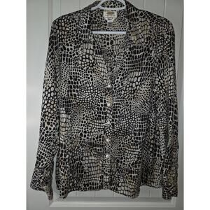 Talbots Silky Button Up Top 20W